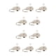 thumbnail image 3 of Eigraketly Metal Heart Shape Lock Solid Color Key Wardrobe Decorative Drawer Cabinet Anti-rust Replacement Meaningful with Padlock plata 10piezas, 3 of 6
