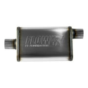 Flowmaster 71226 FlowFX Muffler 2.5 Offset Inlet Center Outlet - Moderate Sound 409 Stainless Steel