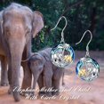thumbnail image 2 of WINNICACA Elephant Sterling Silver with Blue Crystal Earrings Cute Animal Birthday Anniversary Mothers Valentines Day Gifts for Women, 2 of 6