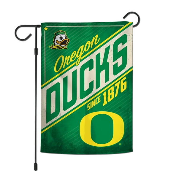WinCraft Oregon Ducks 12" x 18" Throwback Logo Double-Sided Garden Flag