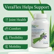 VeraFlex by AloeCure Plant Based Joint Health Supplement - 60 Capsules x 2 Bottle Pack - Clinically Proven to Support Comfort, Flexibility, and Mobility Starting in 3 Days