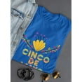 thumbnail image 3 of Cinco De Mayo Color Pattern Shaped T-Shirt Women -Image by Shutterstock, Female Small, 3 of 4