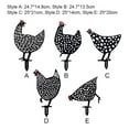 thumbnail image 5 of Billuyoard 5 uds pollo jardín decoración pollo patio arte gallina decoración para jardín patio trasero césped estacas plástico gallina patio Decoración del hogar, 5 of 5