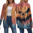 thumbnail image 4 of Towmus Women's Novelty Print Lady Lightweight Cardigan Sweaters Long Sleeve Open Front Cardigans Coat with Pockets with Pocket, 4 of 6