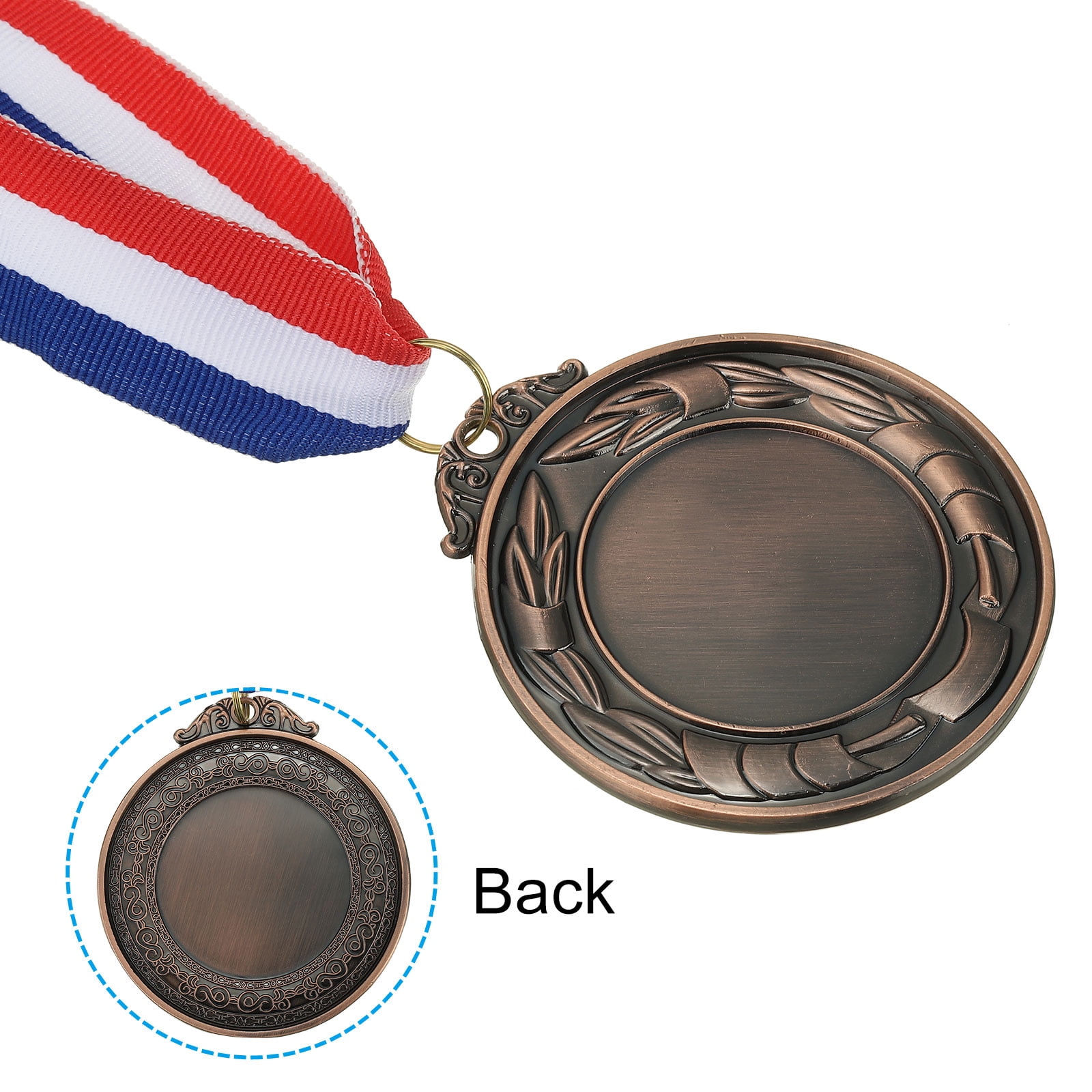 Uxcell Blank Award Medals, 15 Pack Gold Silver Bronze Winner Medal for Competitions