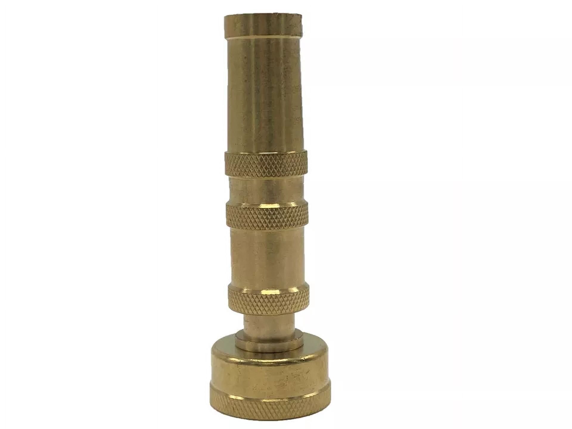 PURELY- Solid Brass Garden Spray Nozzle 4" Adjustable Twist Water Hose Usa Stock 2 Pack