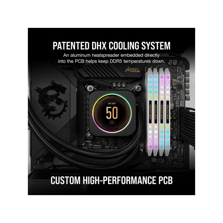 CORSAIR Dominator Platinum RGB 64GB (2 x 32GB) 288-Pin PC RAM DDR5