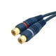 thumbnail image 3 of Cable RCA NQ de 20 cm Adaptador Divisor de Audio Azul Paquete de 2, 3 of 5
