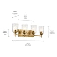 thumbnail image 2 of Kichler Lighting - Shailene - 4 Light Bath Vanity-8.25 Inches Tall and 29.75, 2 of 4