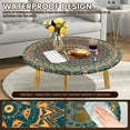 thumbnail image 5 of Xiyztok 39.4in Round Tablecloth with Elastic Band Waterproof Round Fitted Table Cloth Reusable Wipeable Circle Cover for Dinner Outdoor Picnic39.4inch Round Tablecloth, 5 of 6