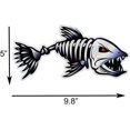 thumbnail image 2 of 2Pcs Bonfish Sticker Bass Boat Carpet Fish Skull Piranha Fish Sticker for Canoe Truck Rv 9.8"x5", 2 of 3
