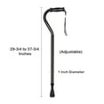 thumbnail image 5 of McKesson Black Steel Offset Handle Cane, Adjustable Height 29.75" to 37.75", 500 lbs Weight Capacity, 6 Ct, 5 of 5
