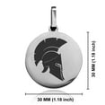 thumbnail image 2 of Stainless Steel Spartan Warrior Champion Round Medallion Keychain Circle Ring, 2 of 2