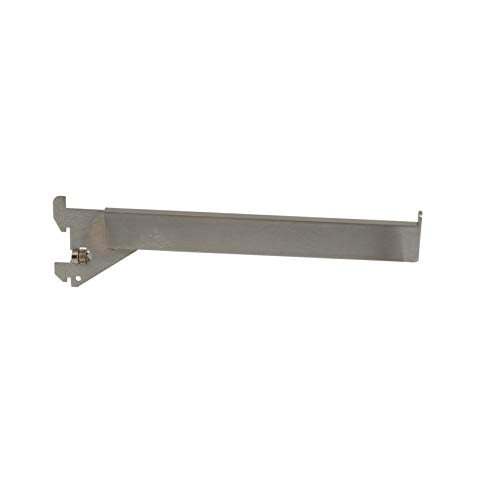 Econoco 12" Rectangulaire Tube Bras Droit - Finition Chromée Satiné, Taille du Pack - 24