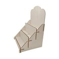 thumbnail image 4 of Porta tarjetas de madera, soporte para tarjetas, estante para folletos, soporte para con una construcción robusta para exhibir tarjetas depor, 4 of 9
