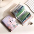 thumbnail image 3 of Women's Multi Slot Card Case Credit Card Holder ID Badge Holder Protective Covers Large Capacity Retro Card Bag Purse, 3 of 7