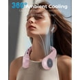 thumbnail image 3 of Ventilador de cuello TUNISE portátil con pantalla LED de 4000 mAh, refrigeración de 360°, 3 of 7