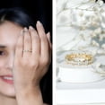 thumbnail image 3 of Rosec Jewels Moissanite Eternity Ring, Stackable Eternity Ring, Moissanite Eternity Ring for Women, 18K Yellow Gold, US 10.50, 3 of 9