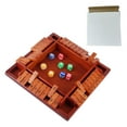 thumbnail image 2 of Shut The Game Shut The Wooden Dice Board Game Four Flip Card Game Upgraded Wooden Dice Games For 2 4 Players Improves Mathematical Skills For Classroom Home, 2 of 6