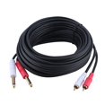 thumbnail image 2 of Cable conector de audio dual MON Oto RCA, cable de audio dual MONO a doble RCA de 6,35 mm Cable conector Monoto RCA Eficiencia maximizada, 2 of 9