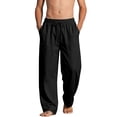 thumbnail image 4 of HAOTAGS Boys Cargo Pants Size 10-12,Drawstring Casual Summer with Multiple Pockets Summer Pants Black, 4 of 9