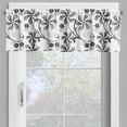 thumbnail image 4 of Ambesonne Floral Valance & Curtain, Monochrome Doodle Plants, 55"x36", Black White, 4 of 6