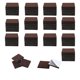 thumbnail image 1 of Uxcell 70pcs Almohadillas de Fieltro para Muebles Cuadradas 3/4" Protector de Suelo para Patas de Mesa y Silla, 1 of 7