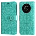 thumbnail image 4 of Funda tipo cartera GANGXUN para Honor X9 4G/5G , diseño girasol, cuero PU, soporte, cierre magnético, tarjetero, 4 of 5