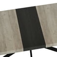thumbnail image 4 of Miniyam 55"–70.8" Extendable Dining Table for 4–8, Durable MDF Tabletop with Rounded Corners and Heavy-Duty Metal Base, Gray, 4 of 7