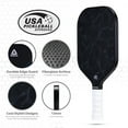 thumbnail image 3 of Reebok Lifestyle Lightweight Fiberglass Pickleball Paddle USAPA Approved, Black, 3 of 12