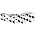 thumbnail image 2 of Party Central Pack of 6 Black and White Graduation Cap Hanging Ceiling Party Decors 12', 2 of 2