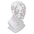 thumbnail image 3 of Modelo de cabeza de punto de acupuntura de PVC blanco, modelo de cabeza de meridianos de masaje facial, accesorios de enseñanza de 11,8 pulgadas, 3 of 14