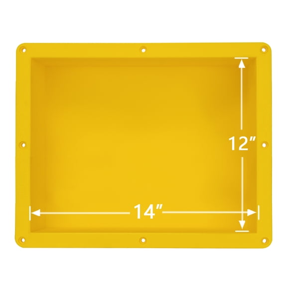 Uni-Green Single Shower Niche 16×14" - Waterproof ABS, Easy Install,Recessed Wall Storage Shelf