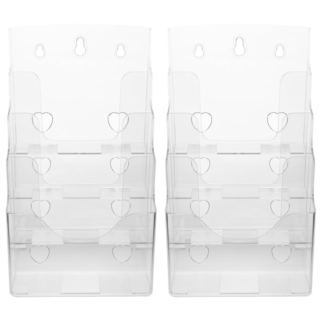 2 Pcs Porte-Revues Moderne en Plastique pour Propriétaires Porte-Pamphlets