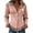 Pink, variant on Women Western Fringe Jacket 2026 Fall Lapel Collar Button down Long Sleeve Shirt Coat with Pockets Brown XXL