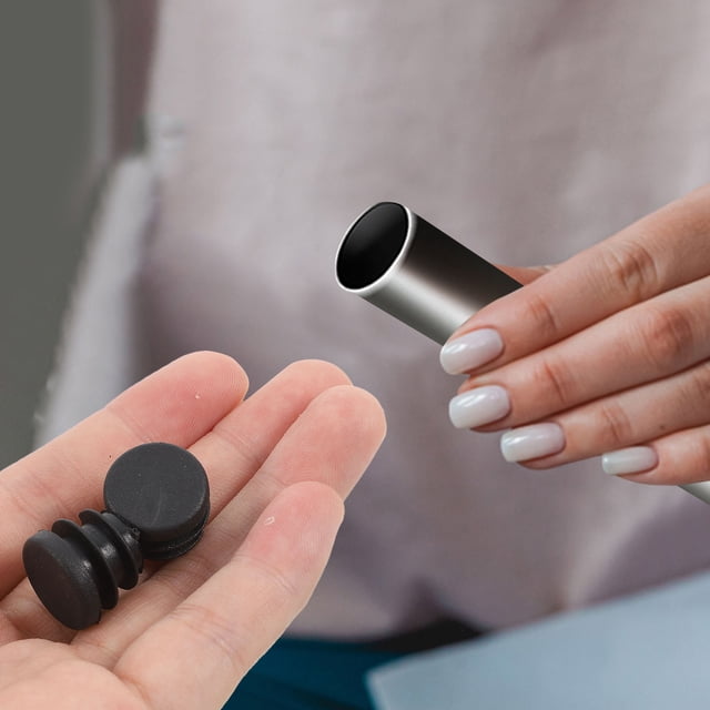 YSNOOWE 30Ud Protectores De Tubo Redondos Para Muebles Tapones Plásticos Negros