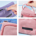 thumbnail image 3 of Estuche, estuche, 3 compartimentos, bolsa de gran capacidad, violeta, 3 of 5