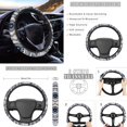 thumbnail image 3 of Renewold American Tribal Blue Gray Car Accessories Full Set, Universal Car Seat Covers Steering Wheel Seat Belt Pads Cup Holder Key Chains 11 PCS Universal Fit for Most Vehicles, 3 of 7