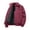 Wine, variant on Jackets for Men Long Sleeve Full Zip Lapel Collar Snap Button Fall Winter Casual Padded Outerwear(4X-Large,Black)