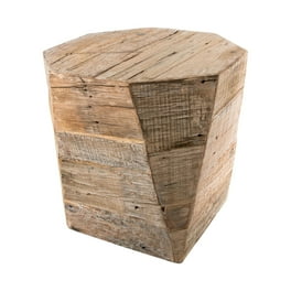 Light Brown Solid Wood Side Table With Octagonal Top Light Brown Solid Wood Side Table With Octagonal Top