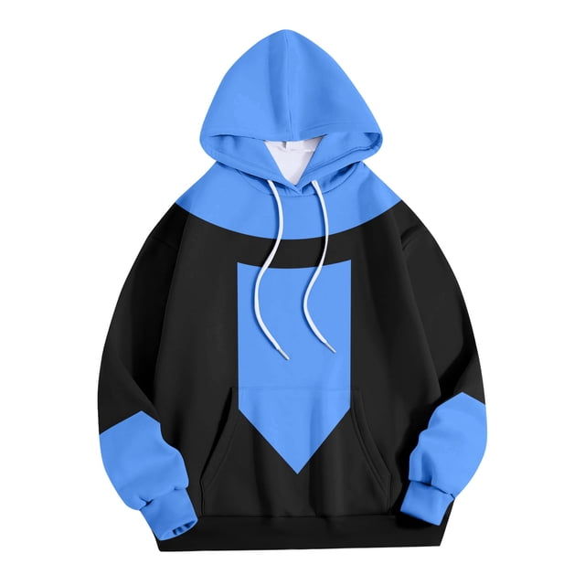Moonsky Invincible Hoodie Pullover Adult,Hoodie Sweatshirt Omni Man Clothes Halloween Tops Outfit Holiday Party Dress Up Performance Clothes Polyester,(L#Blue)