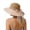 Khaki, variant on Womens Straw Hats for Summer French Style Lace Bow Straw Fisherman Visor for Summer Outings & Beach