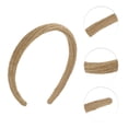thumbnail image 3 of Unique Bargains 1 Pc Exquisite Thin-edged Woven Straw Headband Coffee Color, 3 of 6