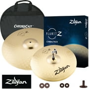 Zildjian Planet Z Fundamentals Cymbal Pack - 14" Hi Hats, and 18" Crash Ride w/ Cymbal Bag, Felts, & Sticker