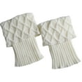thumbnail image 4 of Dyfzdhu Women Leg Thermalers Knitted Wool Boot Cover Short Leg Warmers Solid Color, 4 of 4