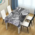 thumbnail image 4 of Yayeee Tablecloths 60" x 60" Rectangle Wrinkle Resistant Party Table Cover, Black Roses, 4 of 8