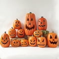 thumbnail image 3 of Cathery Halloween Pumpkin Lantern Light Up Pumpkin Decor Lighted Pumpkin Battery Operated Indoor/Outdoor Party Decoration, 3 of 7
