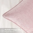 thumbnail image 4 of decorUhome Couch Throw Pillow Covers 18x18 Set of 2, Decorative Soft Neutral Chenille Pillow Covers, Blush Pink, 4 of 10