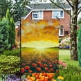 thumbnail image 4 of Spring Summer Red Poppy Flower Oil Painting Sunrise Floral Flowers Field Garden Yard Flag 12"x 18" Double Sided Polyester Welcome House Flag Banners for Patio Lawn Outdoor Home Decor, 4 of 6