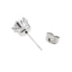 thumbnail image 4 of 6 Pares de de material acero Inoxidable de Plata con Circonitas de Cristal Conjuntos de Mujeres Salvador Pendientes de cristal zirconia, 4 of 10